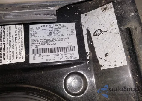 2007 Ford Expedition El Eddie Bauer z USA, uszkodzony, nr VIN 1FMFK185X7LA11540